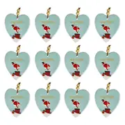 12x LVD Hang Heart Super Santa Decorative Sculpture Ornament Home/Lounge Decor