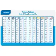Studymate Times Tables Write & Wipe Practise Mat