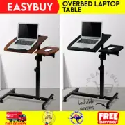 Overbed Table Adjustable Medical Care Over Bed Height Hospital Laptop Study Work