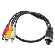 RCA Camera to 4PIN Female Converter Adaptor Cable for Reverse Camera