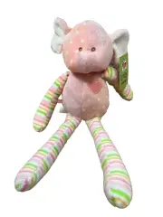 BABY GANZ PLUSH ELEPHANT TOY FOR SMALL HANDS RETIRED NWT