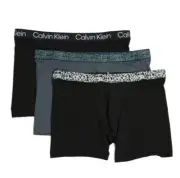3 Pack Calvin Klein STRETCH MICRFIBER MESH Boxer Briefs MEDIUM LARGE XLARGE $43