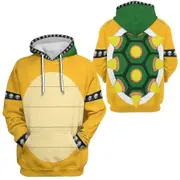 Cartoon Bowser 3d Print Oversized Women/men Hoodie Sweatshirt Y2k Streetwear Hip Hop Pullover Hooded Jacket Cosplay Costume high quality kids 110