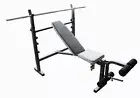Wide Adjustable Weight Bench Press Multi-Station Fitness Home Gym Equipment