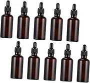 Beaupretty 10pcs Essential Oil Dropper Bottles Dark Perfume Dispenser Leakproof Travel Bottles for Perfume and Essential Oils Uv Refillable and