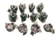 VTG Set 12 Kemp & Beatley Santa Claus Snowmen Tree Christmas Napkin Rings Resin