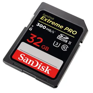 SanDisk 32G SD Extreme Pro 300MB SDHC V90 8K UHS-IISD 相機記憶卡