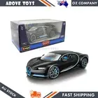 Bburago 1:18 Scale 2018 Bugatti Divo Metallic Black Blue Diecast Car Toy For 3y+