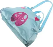 COOLHIYA Children's Dance Bag Girls Shoulder Backpack Ballet Bag Shoe Compartment Perfect for Sleepovers Sky-Blue