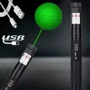 5000Miles Strong Beam Green Laser Pointer Pen 532nm Lazer Torch USB Rechargeable