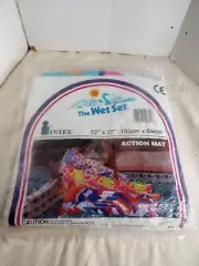 Intex - Wet Set Action Mat Beach Pool Float Style 59711 72”x27” 1991 Vintage