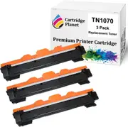 3-Pack Compatible Toner Cartridge for Brother TN-1070 TN1070 (1,000 Pages) for Brother DCP1510 HL1110 HL1210W MFC1810