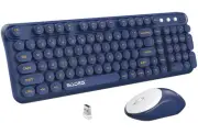 Wireless Keyboard and Mouse,Retro Typewriter Keyboard and Mouse Combo,2.4G Wi...