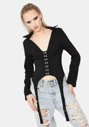 Night Barely Bitten Long Sleeve Top