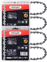 [MRFARZ] 16 Inch Chainsaw Chains, Pack of 4 Chains 56 Drive Links 3/8" LP Pitch .050" Gauge S56 fit Poulan, Ryobi, Echo, Greenworks and More
