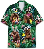 [Salty Durian Store] Mardi Gras Sugar Skull Hawaiian Shirt Funny Skeleton Short Sleeve Aloha Button Down Shirt