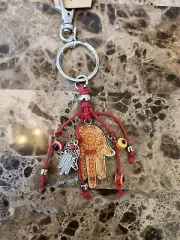Myths Hamsa Hand Key chain good luck charm Glass Evil Eye For Keys Car Bag