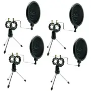 4x Microphone Mic Shock Mount Studio Desktop Table Tripod Stand w/ Pop Filter