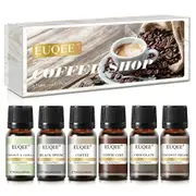 6 Piece Fragrance Oil Set For Humidifier Diffuser - Chocolate Coconut Cream Coffee Cake Coconut Vanilla