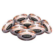 STRADIA "UNIQUE" Size 5 Rugby League Ball – "All Weather Series Training Ball with Patented Grip" – Pack of 10 with FREE Mesh Storage Bag