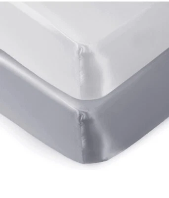 Pro Goleem 2 Pack Satin Soft Crib Sheet Great for Baby with Sensitive Hair Silky