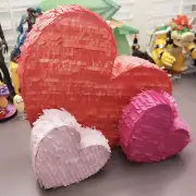 1 Large and 2 Mini Heart Valentine’s Day Love Piñatas | Handmade 18” | Pinatas
