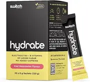 Switch Nutrition Hydrate 20 Sachets Kiwi Watermelon