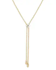 Roberto Coin 18K Yellow Gold Love in Verona Diamond Mini Tassel Pendant Necklace, 23