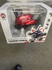 SHARPER IMAGE Thunder Tumbler RC Car, Red, 360 Spinning, 27 Mhz