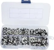iplusmile 180pcs Countersunk Head Gasket Assortment Kit Hollow Fisheye Washers for Stainless Steel Applications Home Automotive and DIY Projects