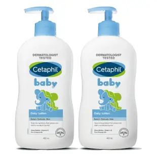 【寶寶共和國】Cetaphil 舒特膚 Baby經典溫和潤膚乳400ml 2瓶(下單2瓶贈修護霜/換季保養/舒緩潤膚)