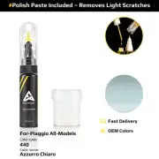Touch Up Paint For Piaggio All Models 440 Azzurro Chiaro With Polish Paste