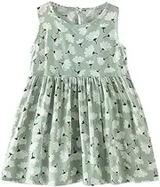 [Generic] Toddler Kids Baby Girls Sleeveless Floral Print Princess Dresses Purge Candy Girl Dress
