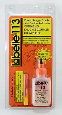 Labelle #113 Coupler & Track Mechanism Lubricant with PTFE – For Large Scale Mod