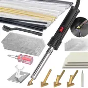 150W 3-In-1 Plastic Welder, Plastic Welding Kit,Soldering Tips Plastic Welder Kit for DIY, Bumper Kayak Repairs EU Plug Black