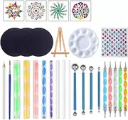 29pcs Mandala Dotting Tools Set with Stencils Palette Paint Brush Ball Stylus Pens for Painting s Nails Canvas Coloring Art D ing Multicolor 29pcs Set