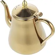 GRADENEVE Stainless Steel Tea Pot with Built Infuser Tea Kettle for Home Brewing Teaware for Loose Leaf