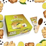 GO DESi - DESi POPz - Khatta Nimbu (40 Pieces) | All Natural | Sugar Free | Handmade Lollipop | Lemon Candy | Lemon Pop, 360 g