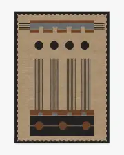 150' x 215' | Machine Washable Runner Rug | Kid & Pet Friendly | Indoor Rug | Kasi Black & Tan Flatwoven Rug by Architectural Digest | Ruggable