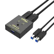 USB 3.0 Switch Selector 2 Computers Sharing 1 USB Peripheral Mouse Keyboard P...