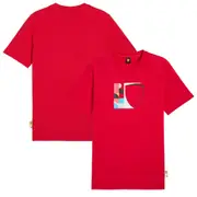 Scuderia Ferrari Race Graphic Sheild T- Shirt by Puma - Red