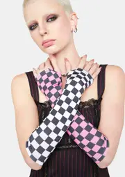 Checked What's Your Damage Gloves