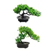 Artificial Plants Greenery Bonsai Ornament Home Decor for Desk Office Indoor