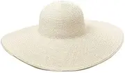 [Ｗoowayo] Sun Hat Womens Summer Floppy Sun Hat Women Big Wide Brim Beach Hat Travel Foldable Straw Hat Sunscreen Protection P