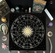 Tarot Card Cloth / Oracle Card Cloth / Altar Divination Tablecloth/ 49cmx49cm