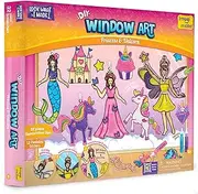 Imagimake Window Art Princess & Unicorn | Suncatcher Kit | Unicorn Gifts for Girls Age 6-8 | Arts and Crafts for Kids Ages 8-12 | Birthday Gifts for Girls & Boys | Stained Glass Kit Toys for Ages 8-13