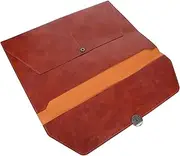 Ciieeo Capacity Leather Document Folder Portable File Organizer Bag for Office Travel for Storing Contracts Bills Important Documents Stylish Design