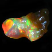 11.17 ct Awe-inspiring Fancy (22 x 16 mm) Ethiopia Play of Colors Rainbow Opal