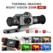 Thermal imaging camera Night vision attachment for long distances Clip-on scope