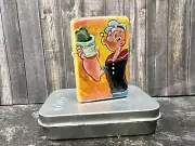 RARE!! OOAK Richard Wallich Zippo Lighter handpainted Popeye 2002 Signed